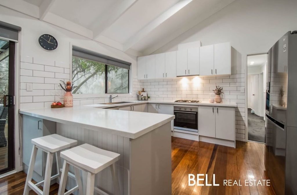 Completed kitchen renovation in Mount Dandenong home