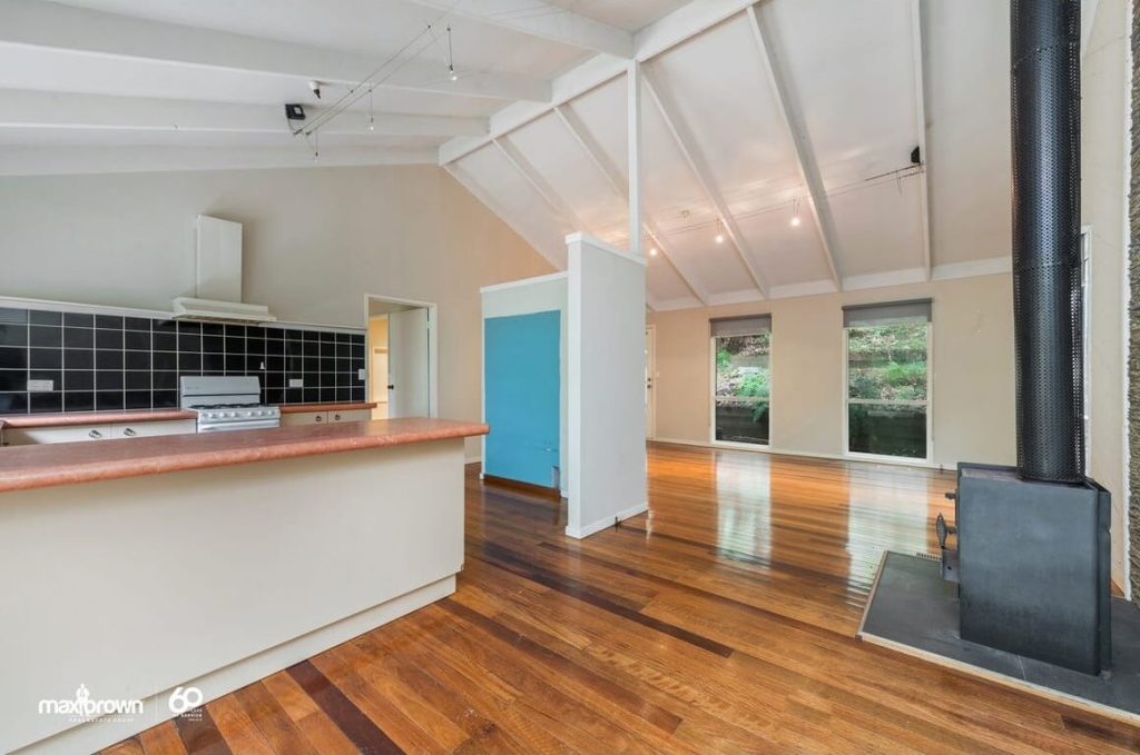 Photo of kitchen before renovation in Mount Dandenong home