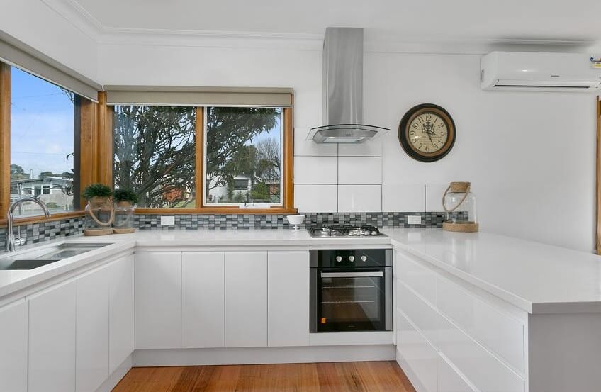 Completed kitchen renovation in Rosebud home